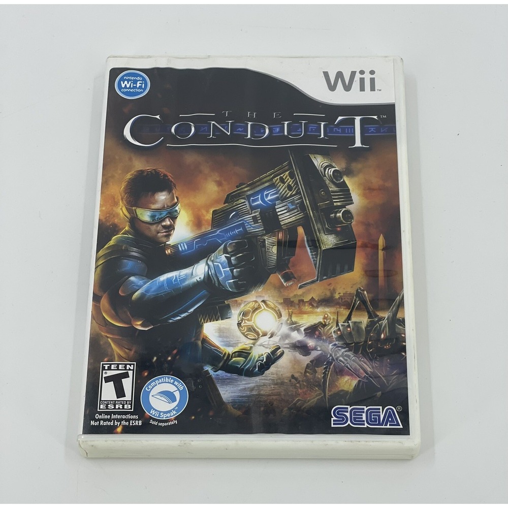 The‎ Conduit Nintendo Wii Sega Shooter Game 2008 Complete with Manual Booklet